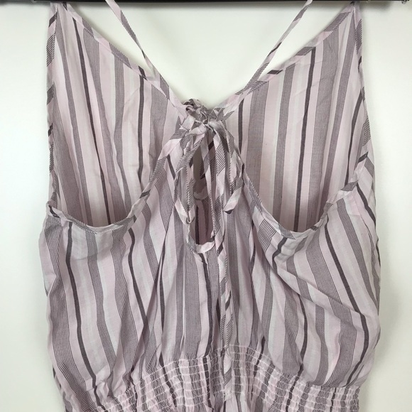 GAP Pink Stripe Woven Romper Small - Picture 5 of 8